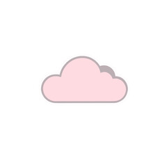 Simple Cartoon Cloud Icon