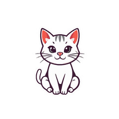 Adorable Cute Cat Illustration