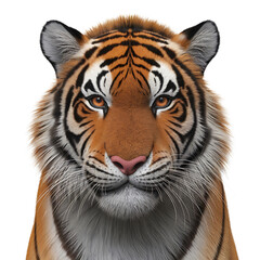 Fototapeta premium Majestic Tiger Face with Striking Features and Colors