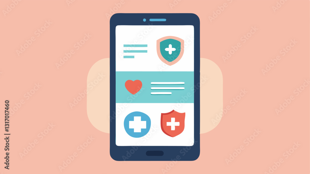 Poster safety features a locked smartphone screen displaying emergency support options within mental health