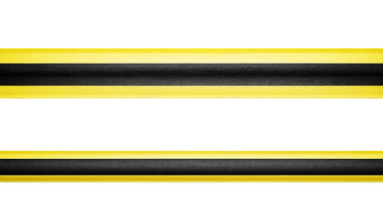 Horizontal black and yellow caution tape design