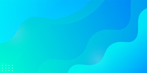 Abstract background blue and green gradient wave liquid color design. Dynamic shapes composition with simple pattern. Eps10 vector