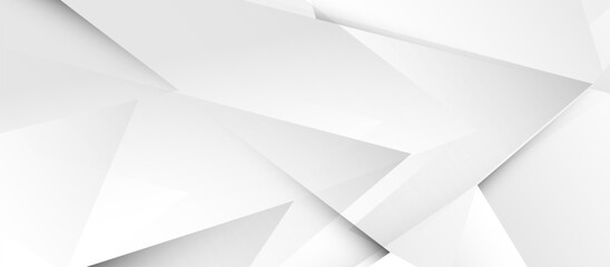 Obraz premium Minimalist White Geometric Abstract Background