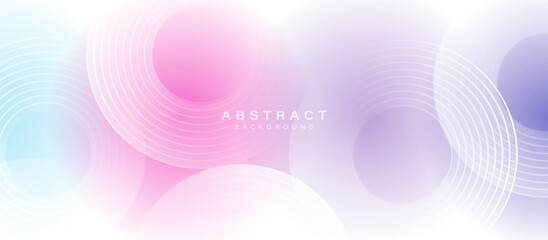 Soft Gradient Abstract Background with Circular Lines