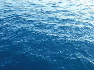 Obraz premium Peaceful Blue Ocean Waves Gently Rippling