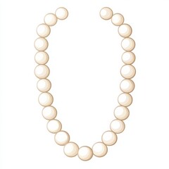 Obraz premium Elegant Pearl Necklace: Classic Jewelry Adornment, Timeless Beauty, Perfect for Formal Occasions and adding a touch of sophistication.
