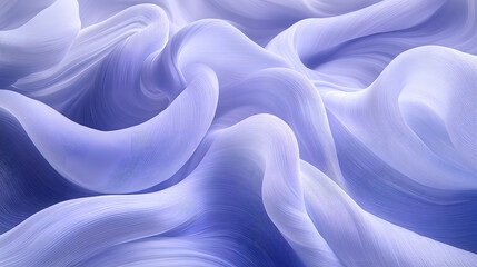 Obraz premium Soft waves of fabric in calming blue and white hues bring a sense of tranquility and elegance