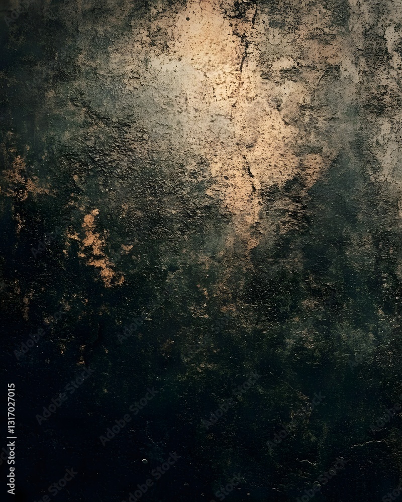 Poster abstract textured background featuring dark tones with hints of gold and light, suitable for design 
