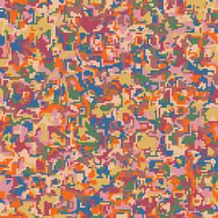 Fototapeta premium ILLUSTRATION ABSTRACT DECORATIVE MESSY PIXEL BACKGROUND PASTEL COLOR WITH PAINT TEXTURE. DISTRESS DIRTY ROUGH DESIGN VECTOR