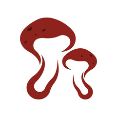  mushroom illustration logo icon vector template