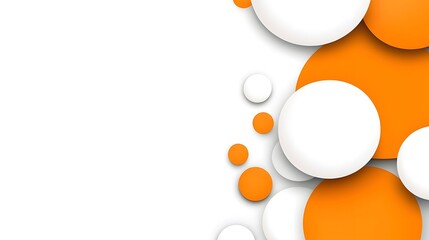 Abstract Colorful Background with Circles and Shapes in Bright Tones