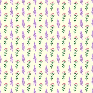 seamless floral pattern, Lavender flower seamless pattern, Pink flower pattern, Book Cover, Fabric Pattern, Background, Purple floral Pattern, Fashion, Clothing