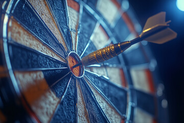 dart board in target