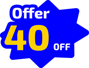 discount 40% banner design 