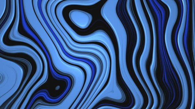 Abstract Blue Waves Motion
