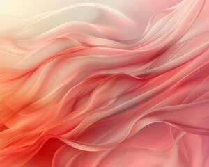 Obraz premium Beautiful Abstract Coral Color Smooth Background with Clean Lines and Pastel Shades