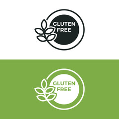 Gluten Free icon isolated on white background. Vector illustrations are made with vector-based software, not AI generated results.