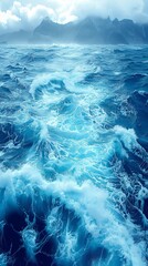 Beautiful Abstract Sea Background Wallpaper with Clean Lines and Minimalist Patterns