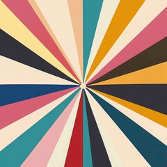 Vibrant Retro Sunburst Design for Modern Decor