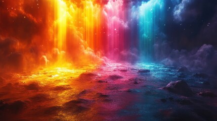 Abstract colorful background with lights 