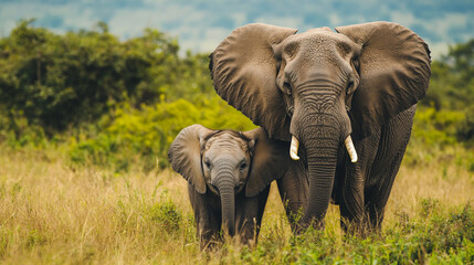 Fototapeta premium Supporting wildlife conservation helps protect endangered animals.