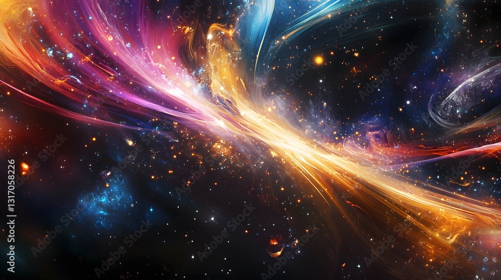 Poster a dynamic abstract background with vibrant colors and a sense of motion, perfect for modern design p