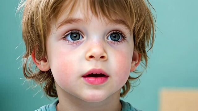 Young Child with Apraxia Receiving Assistance in a Calm Setting, Highlighting Early Childhood Development Support and Therapy Concepts