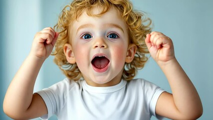 Child with Apraxia Receiving Assistance for Speech Therapy, Young Boy Learning to Speak with Help, Cute Toddler Expression in Educational Setting