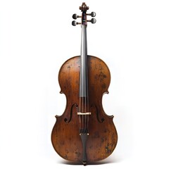Obraz premium Antique Cello Musical Instrument Vintage Wooden Stringed Bowed Instrument