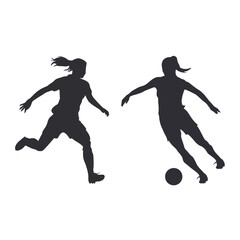 Female Character Playing Football