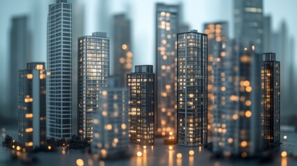 Five Meticulously Crafted Miniature Apartment Models for Display