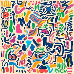 Obraz premium Vibrant Abstract Art Background Colorful Hand Painted Texture Design