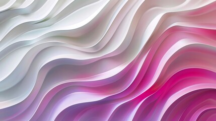 Fototapeta premium Creative Colorful High Definition Wavy White Background Texture with Three Dimensional Artistic Waves
