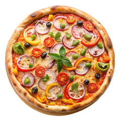 pizza isolated on white