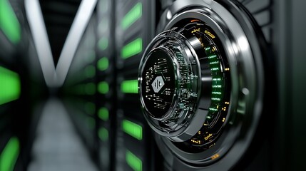Obraz premium Futuristic Server Room Safe