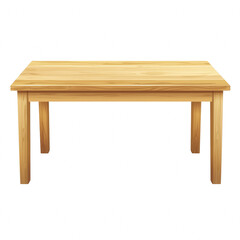 Fototapeta premium Simple yet elegant table ideal for various settings and creative displays in modern living and dining spaces