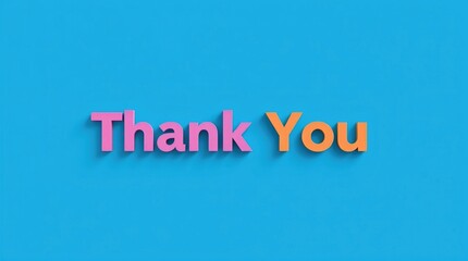 A colorful and elegant thank you message showcases floral elements in a spring theme. The vibrant colors and stylish typography enhance the feeling of gratitude