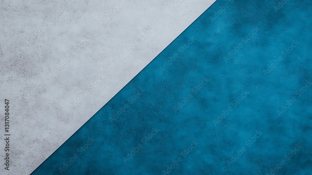 Poster a textured abstract background featuring a split design with gray and vibrant turquoise colors.