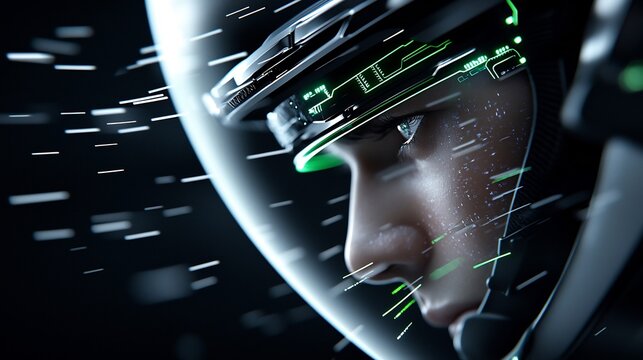 Futuristic Spacesuit Profile