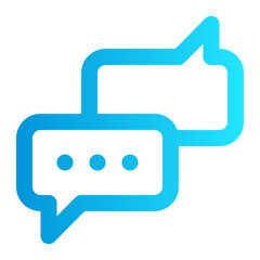 Fototapeta premium Icon Message With Style Gradient