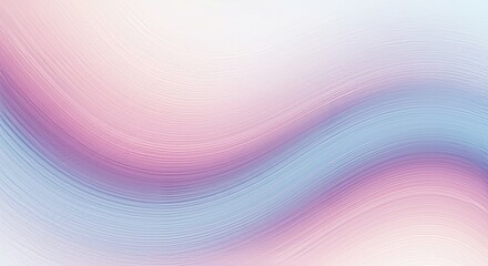 Fototapeta premium Soft, flowing abstract waves in pastel colors, creating a sense of calm and serenity, suitable for wellness backgrounds