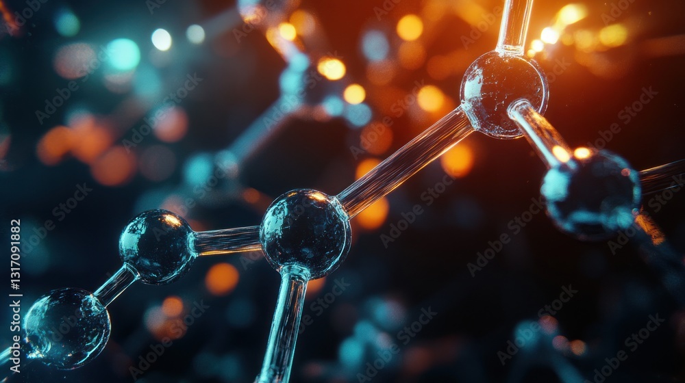 Poster molecular structure in abstract setting