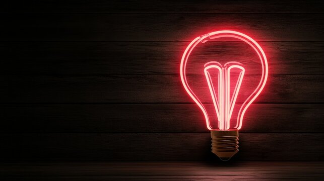 Glowing red lamp cozy interior space artistic light spot warm atmosphere captivating viewpoint modern concept
