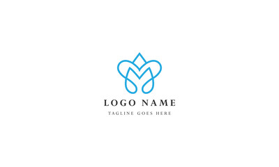 corporate vector M logo design