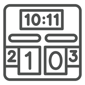 scoreboard showing game score and time clip art preview