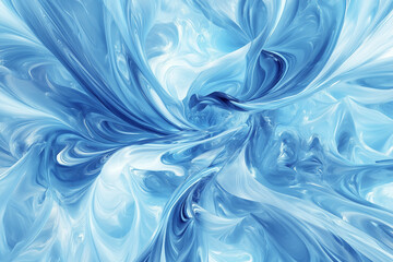 Naklejka premium Abstract blue liquid waves with smooth flowing patterns