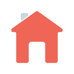 Icon a house, isolated against a clean background.