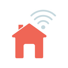 Icon a smart home, isolated against a clean background.