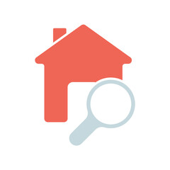 Icon a search, isolated against a clean background.