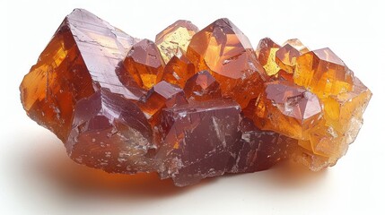 Mineral Specimen of Andalusite on a Clean White Isolated Background with Copy Space